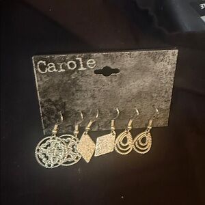 Carole Silver Earrings Set